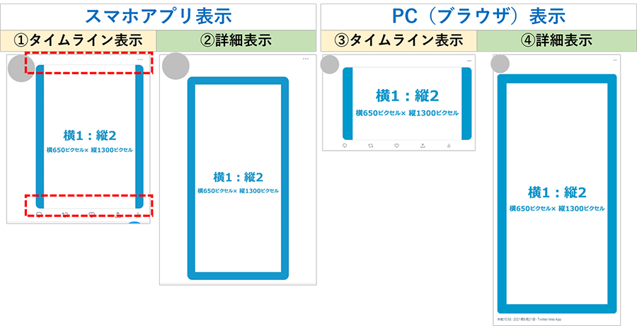 テスト表示画像：縦長画像アスペクト比「1:2」の表示