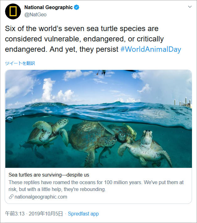 投稿イメージ：National Geographic、X（Twitter）カウントより